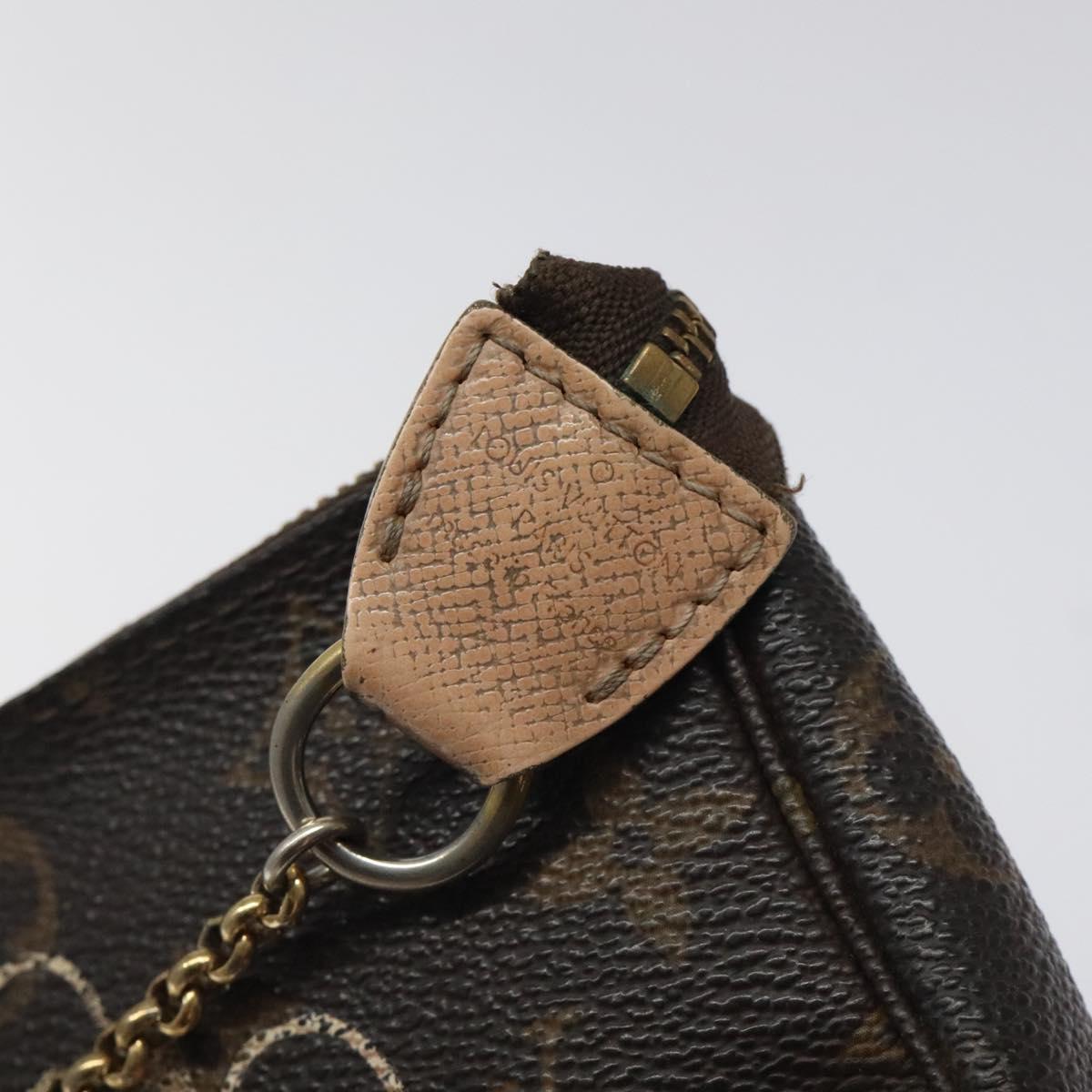 LOUIS VUITTON Monogram Bag Print Mini Pochette Accessoires M60245 LV Auth BD1119
