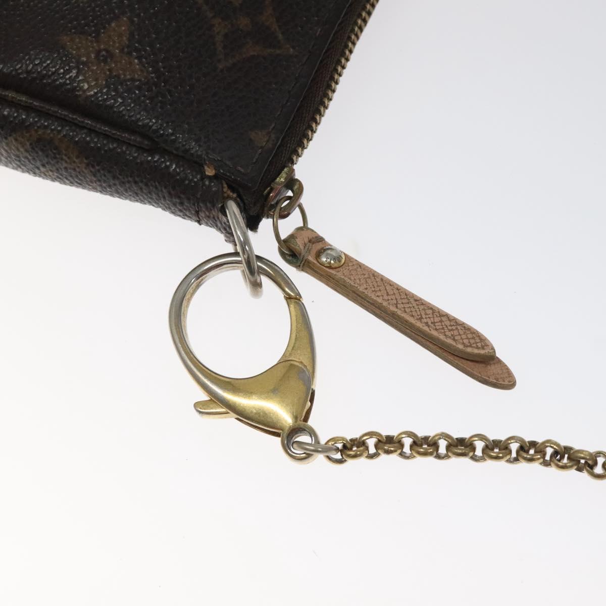 LOUIS VUITTON Monogram Bag Print Mini Pochette Accessoires M60245 LV Auth BD1119