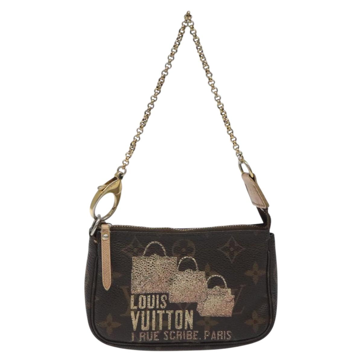 LOUIS VUITTON Monogram Bag Print Mini Pochette Accessoires M60245 LV Auth BD1119