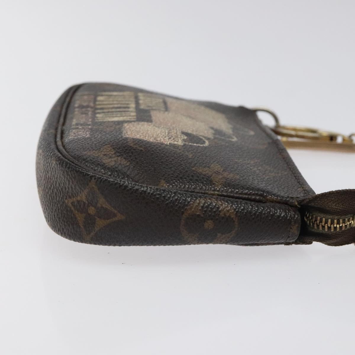 LOUIS VUITTON Monogram Bag Print Mini Pochette Accessoires M60245 LV Auth BD1119
