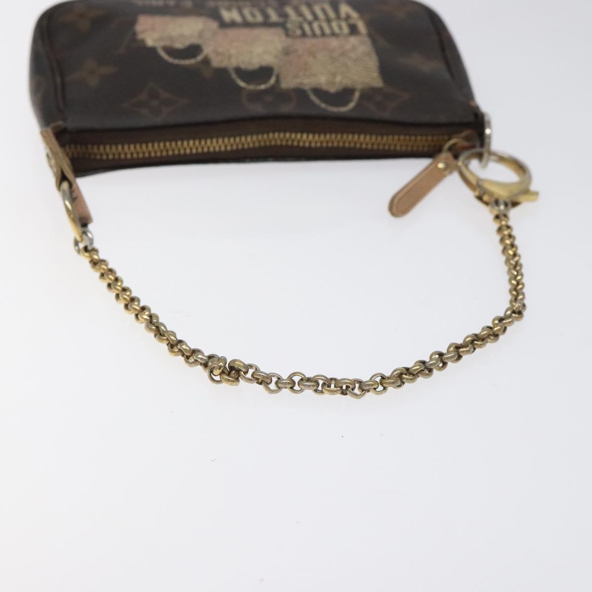 LOUIS VUITTON Monogram Bag Print Mini Pochette Accessoires M60245 LV Auth BD1119