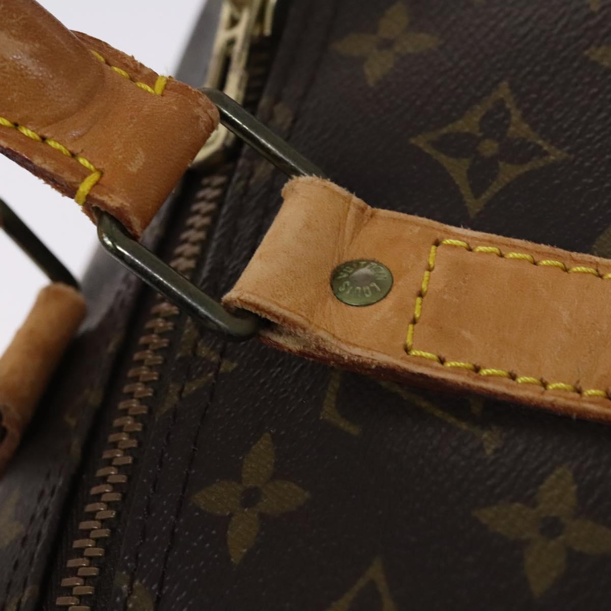 LOUIS VUITTON Monogram Keepall 55 Boston Bag M41424 LV Auth BD1144