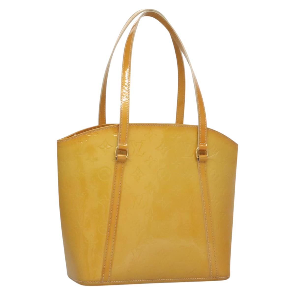 LOUIS VUITTON Monogram Vernis Avalon MM Tote Bag Broncorail M91743 Auth BD1150