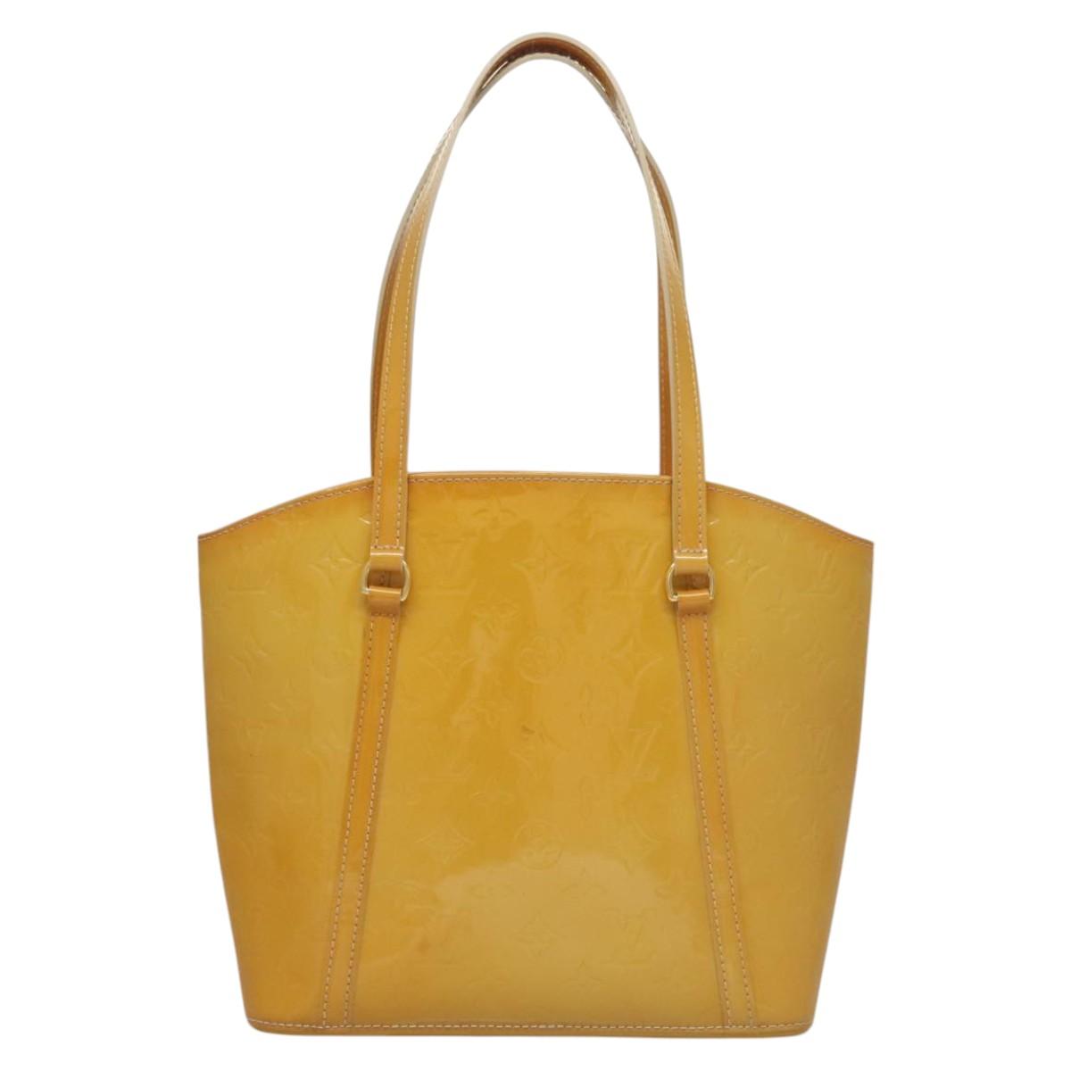 LOUIS VUITTON Monogram Vernis Avalon MM Tote Bag Broncorail M91743 Auth BD1150