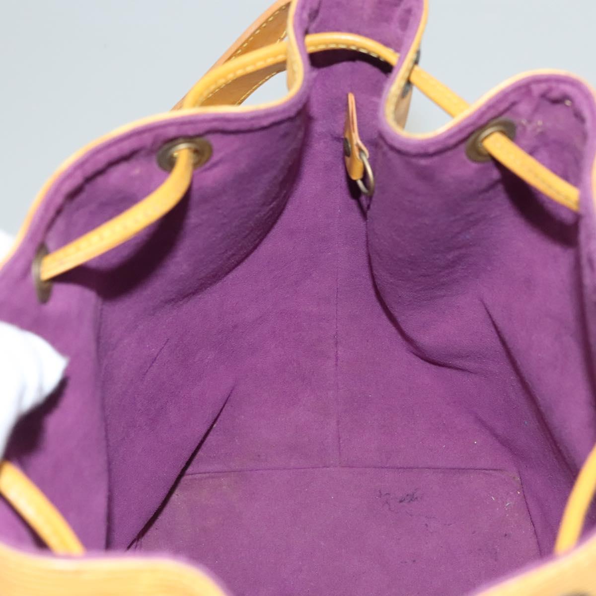 LOUIS VUITTON Epi Petit Noe Shoulder Bag Yellow M44109 LV Auth BD1152