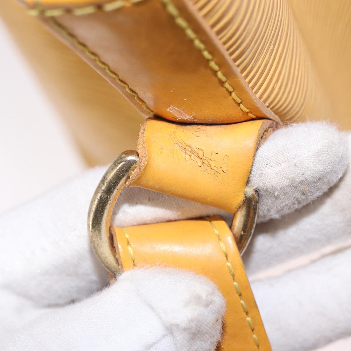LOUIS VUITTON Epi Petit Noe Shoulder Bag Yellow M44109 LV Auth BD1152