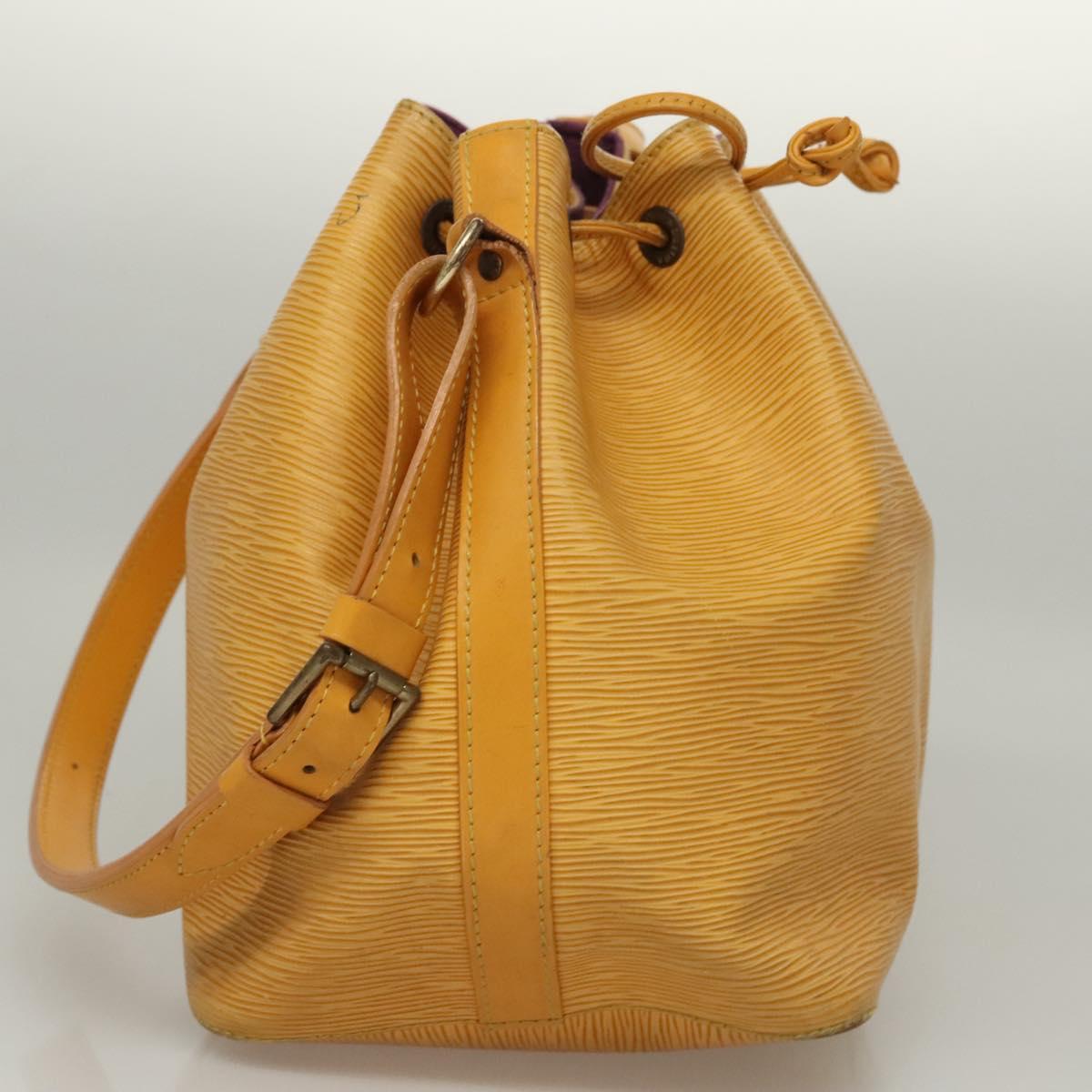 LOUIS VUITTON Epi Petit Noe Shoulder Bag Yellow M44109 LV Auth BD1152