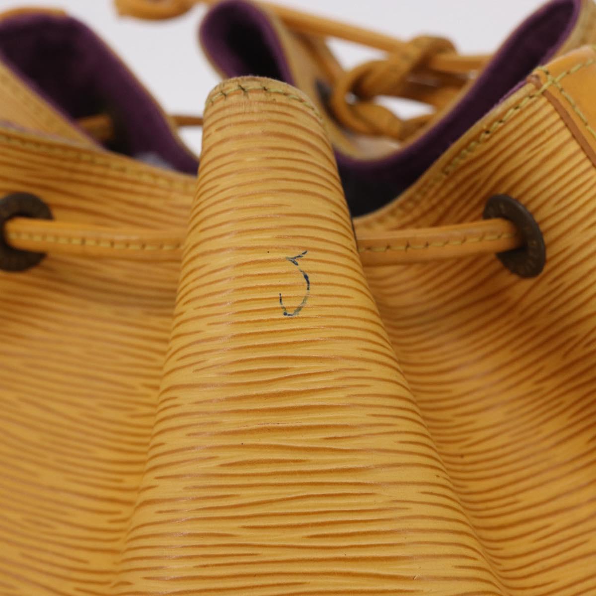 LOUIS VUITTON Epi Petit Noe Shoulder Bag Yellow M44109 LV Auth BD1152