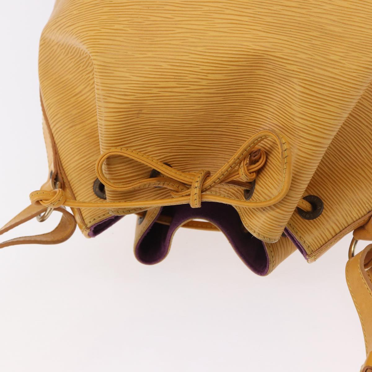 LOUIS VUITTON Epi Petit Noe Shoulder Bag Yellow M44109 LV Auth BD1152