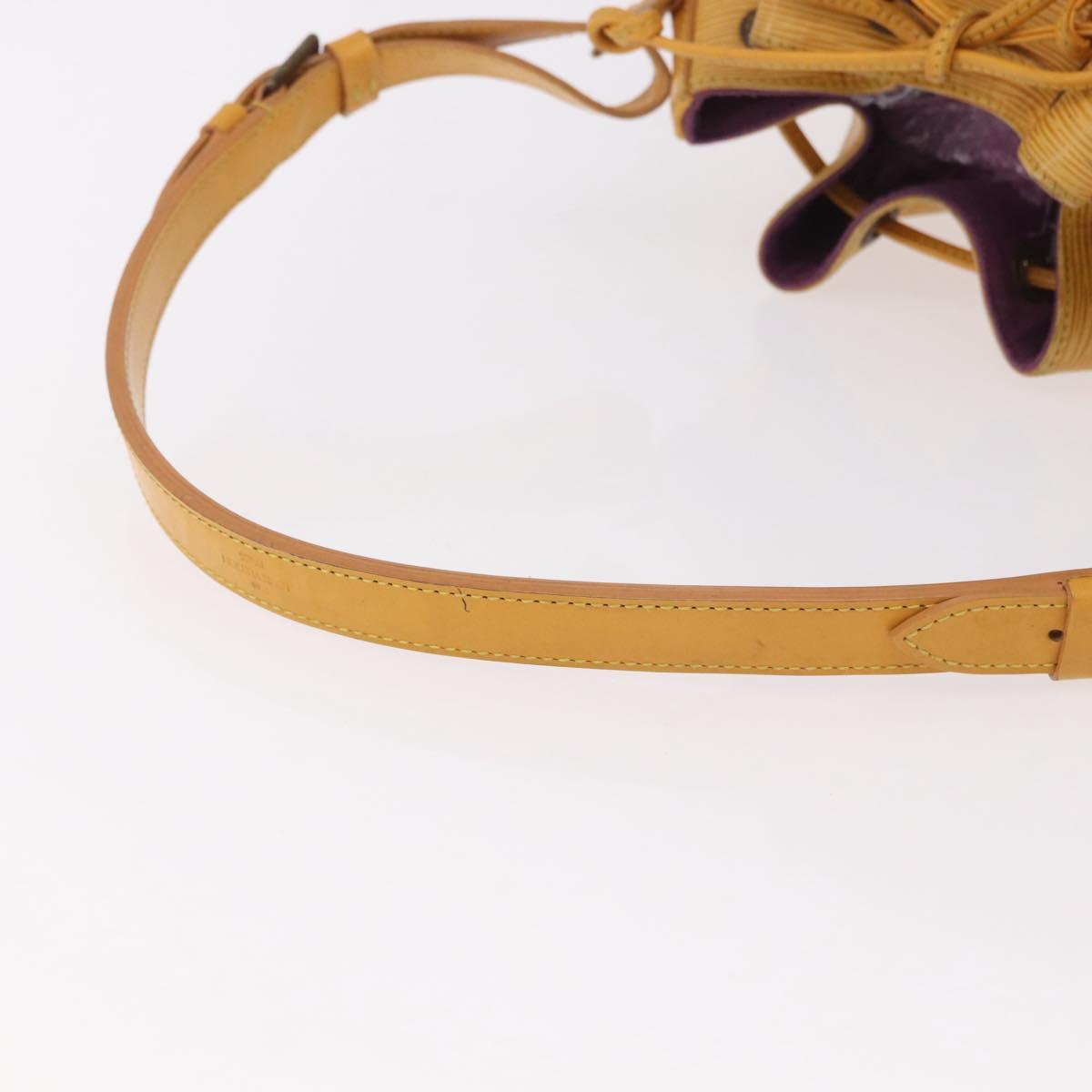 LOUIS VUITTON Epi Petit Noe Shoulder Bag Yellow M44109 LV Auth BD1152