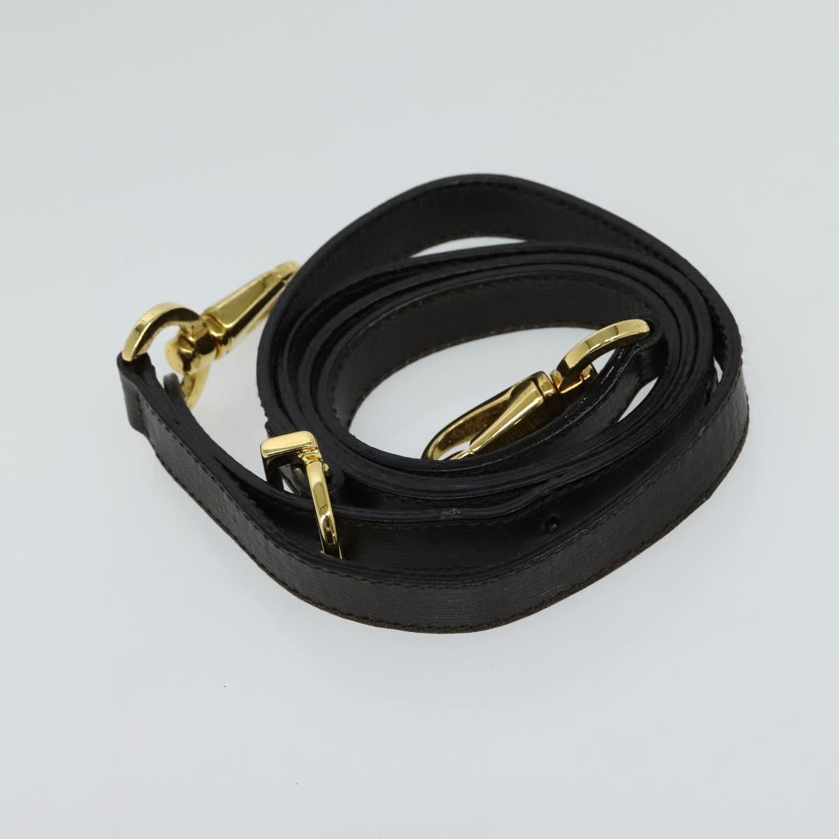 Salvatore Ferragamo Hand Bag Leather 2way Brown Gold Auth BD1172