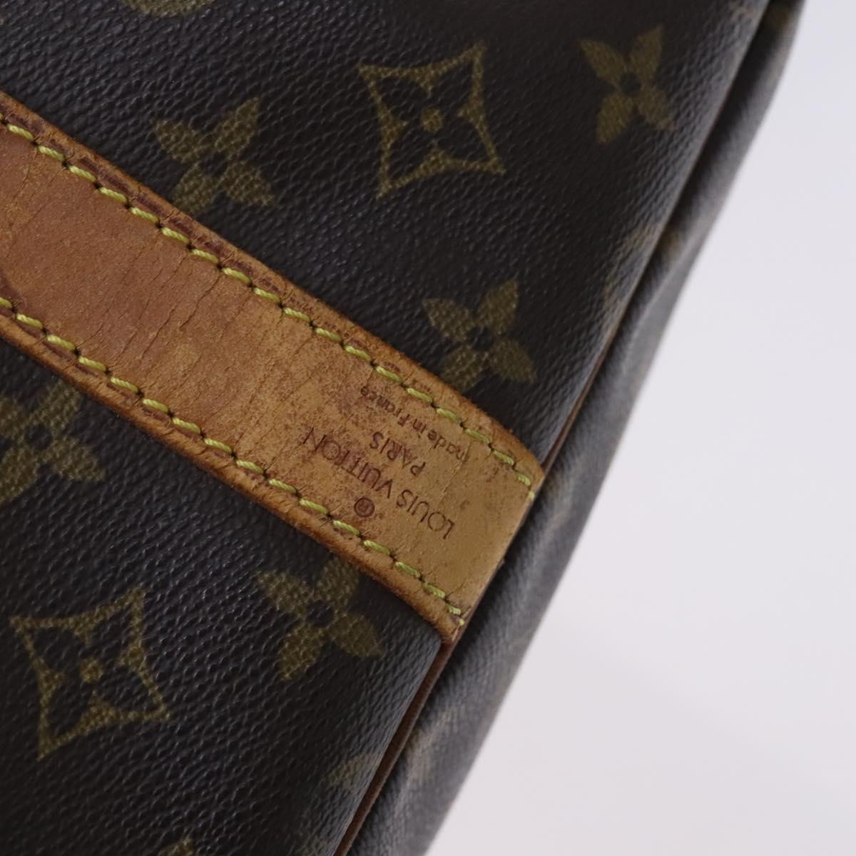 LOUIS VUITTON Monogram Keepall Bandouliere 60 Boston Bag M41412 LV Auth BD1185