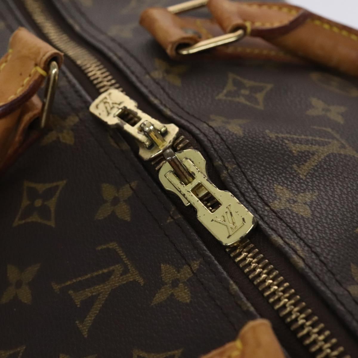 LOUIS VUITTON Monogram Keepall Bandouliere 60 Boston Bag M41412 LV Auth BD1185