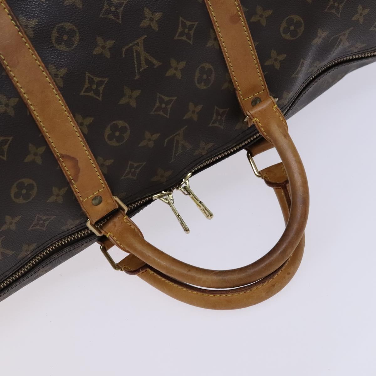 LOUIS VUITTON Monogram Keepall Bandouliere 60 Boston Bag M41412 LV Auth BD1185