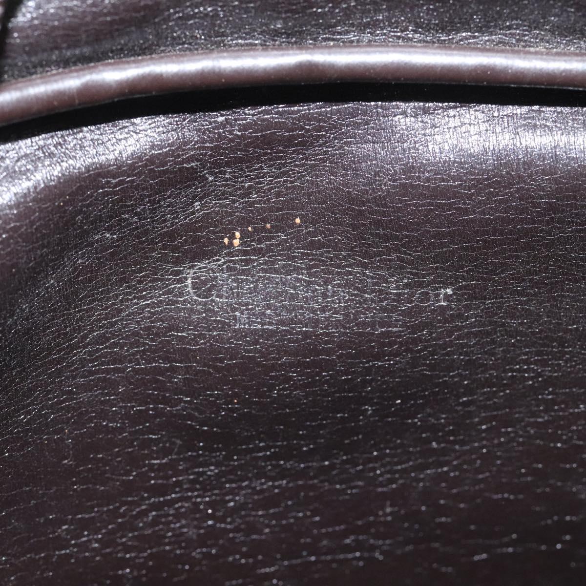 Christian Dior Trotter Canvas Shoulder Bag Brown Auth BD120