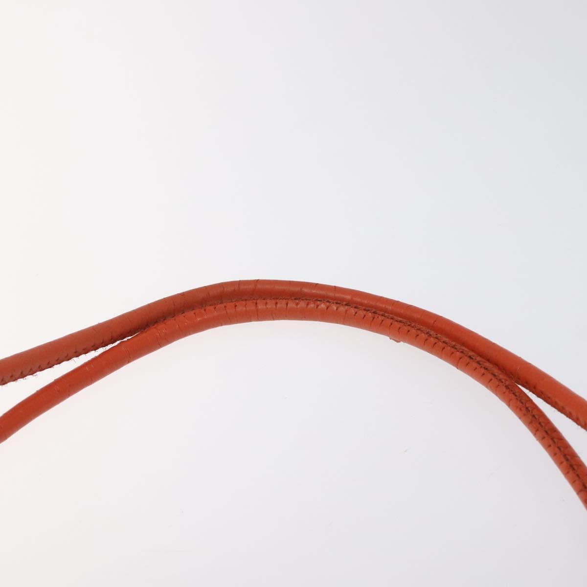 BURBERRY Nova Check Tote Bag PVC Leather Beige Orange gold Auth BD121