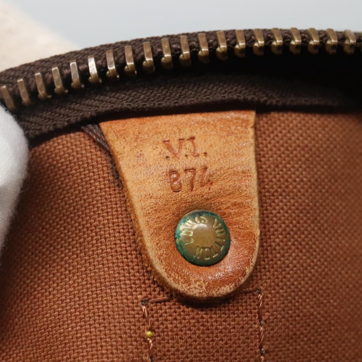 LOUIS VUITTON Monogram Keepall Bandouliere 55 Boston Bag M41414 LV Auth BD1228