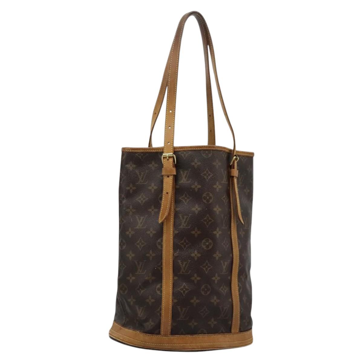 LOUIS VUITTON Monogram Bucket GM Shoulder Bag M42236 LV Auth BD1231