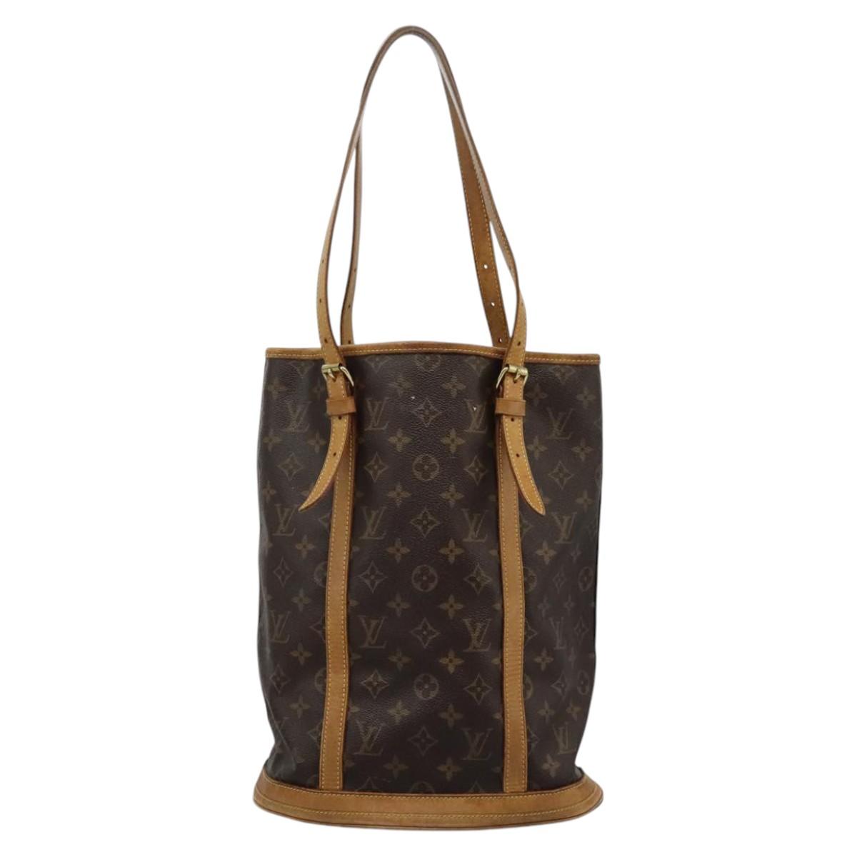 LOUIS VUITTON Monogram Bucket GM Shoulder Bag M42236 LV Auth BD1231