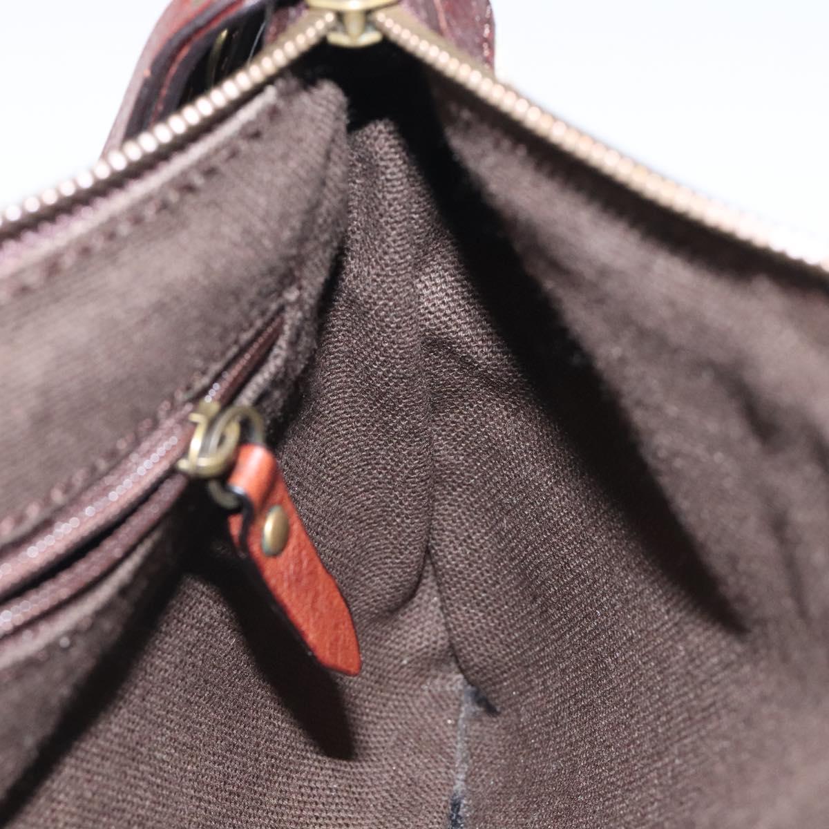 BURBERRY Shoulder Bag Wool Beige Auth BD1264