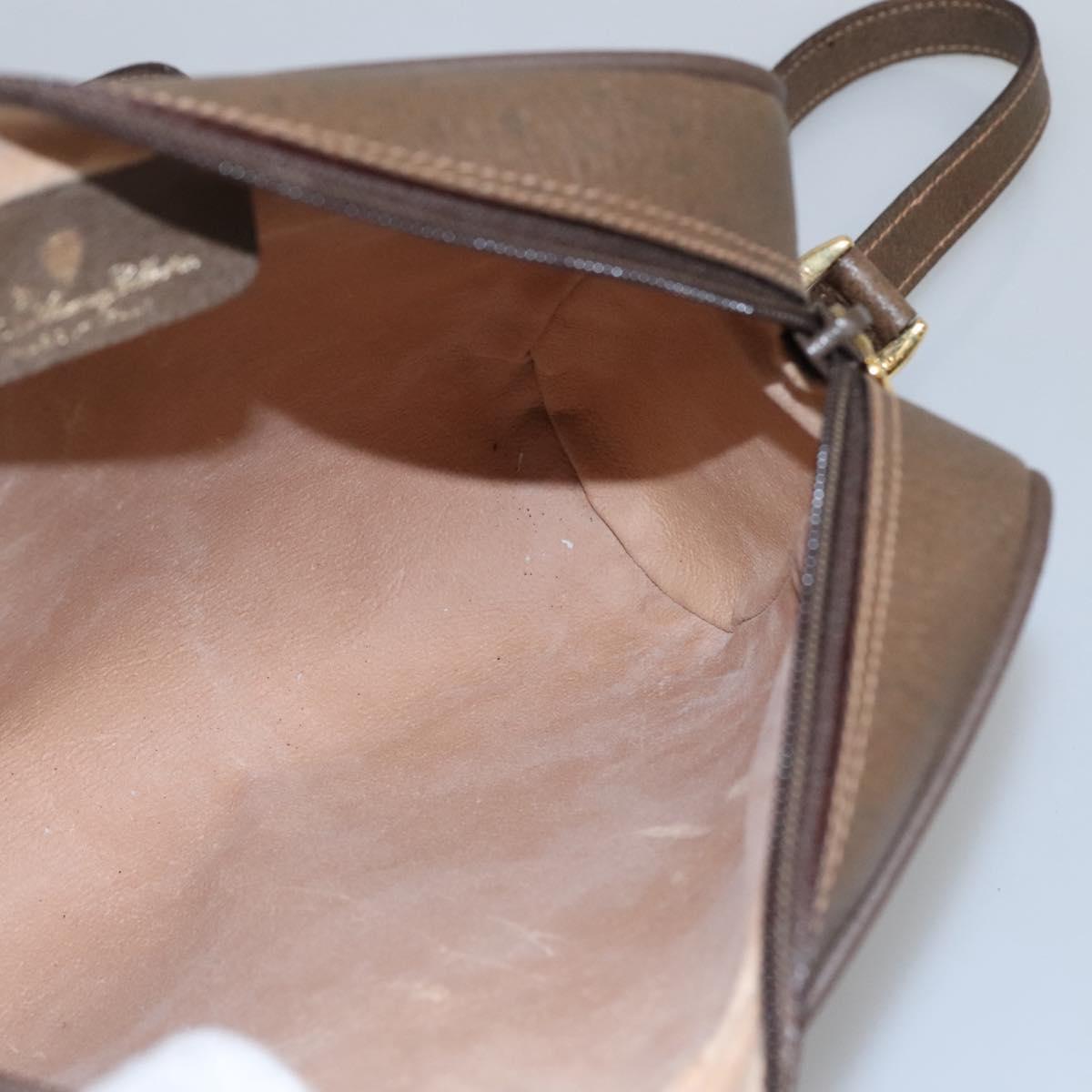 GUCCI GG Supreme Web Sherry Line Bag PVC Beige Gold 56 02 087 Auth BD1279
