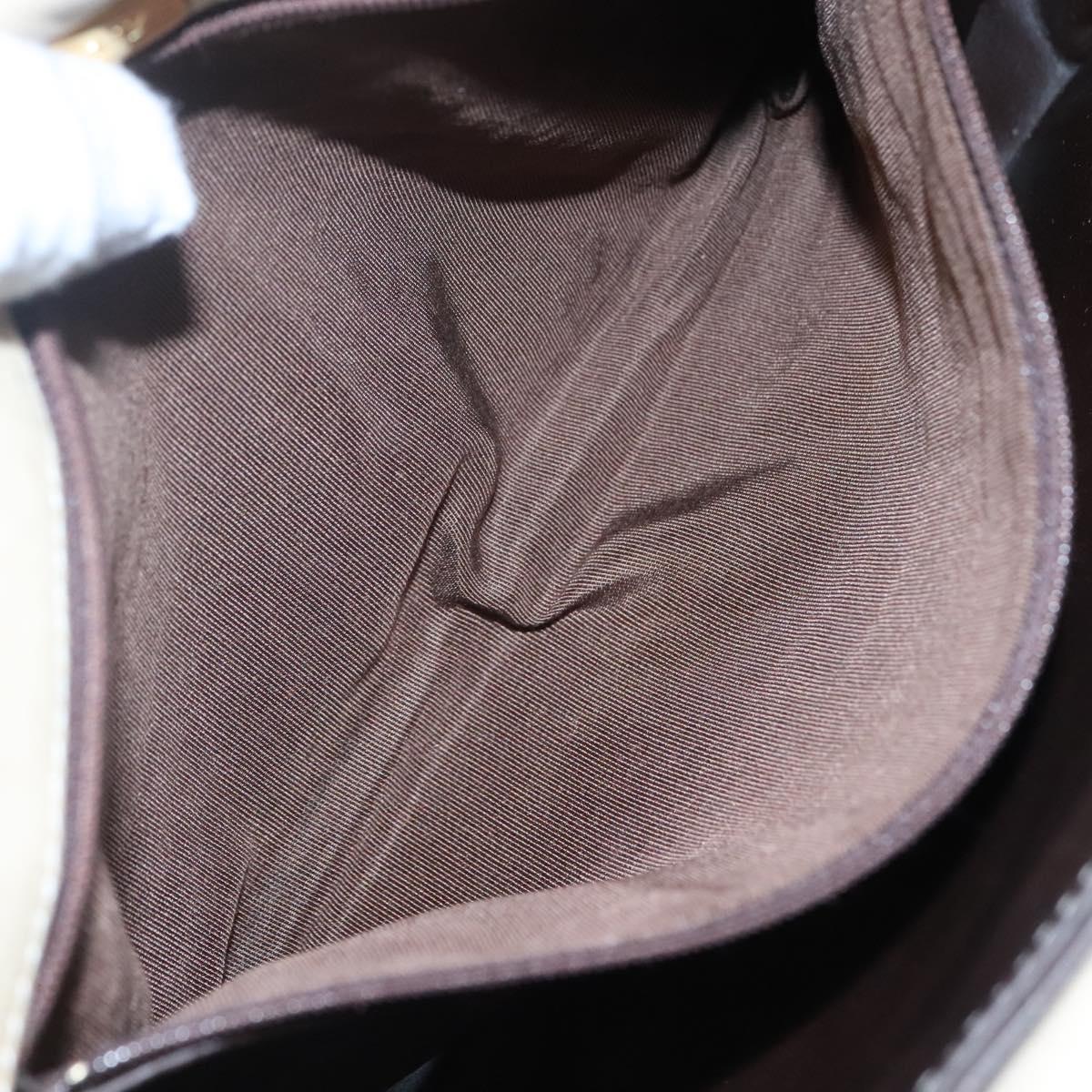 BALLY Shoulder Bag Leather Beige Auth BD1284