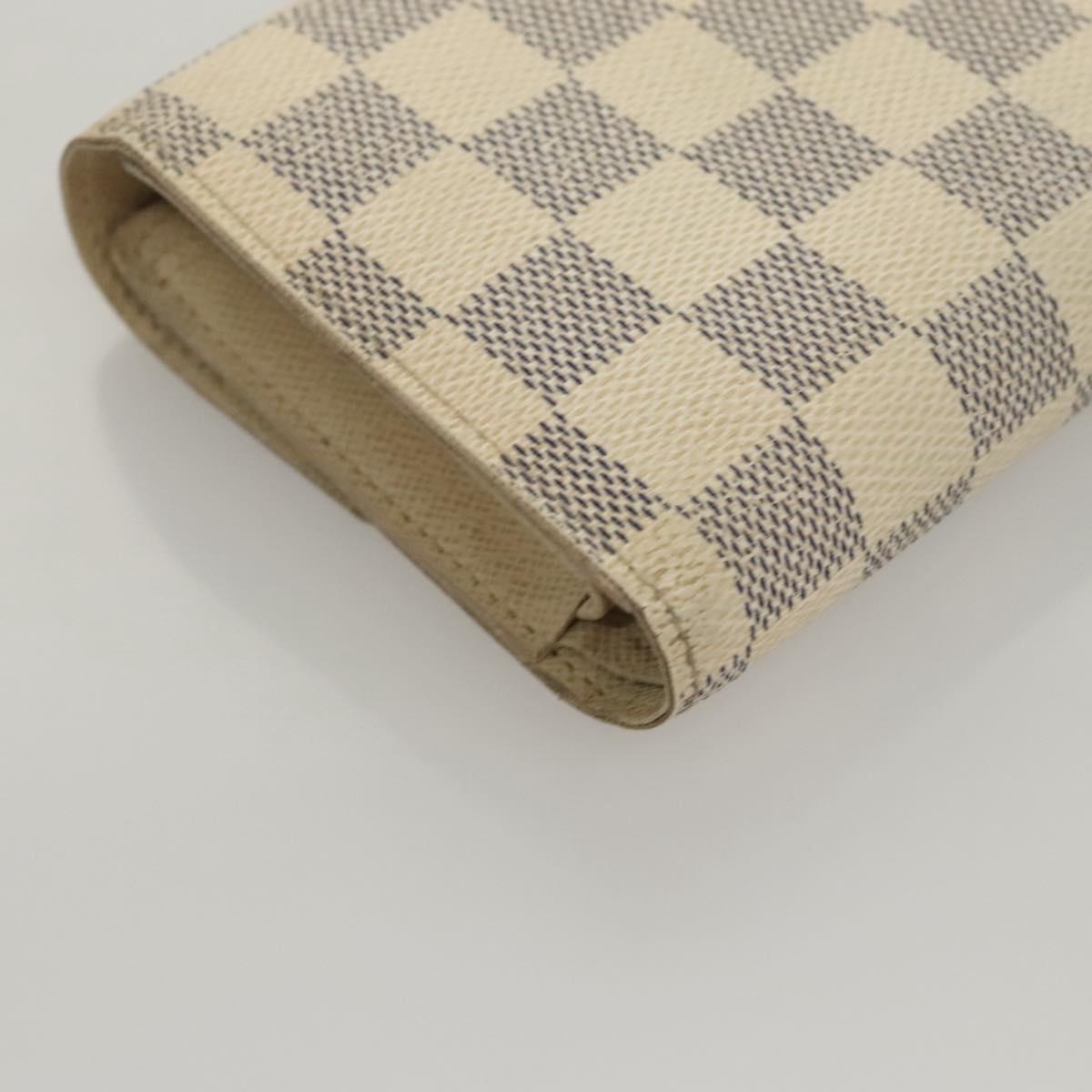 LOUIS VUITTON Damier Azur Portefeuille Alexandra Wallet N63068 LV Auth BD1312