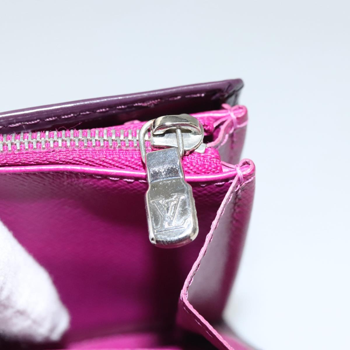 LOUIS VUITTON Epi Portefeiulle Sarah Wallet Purple Cassis M6374K LV Auth BD1313