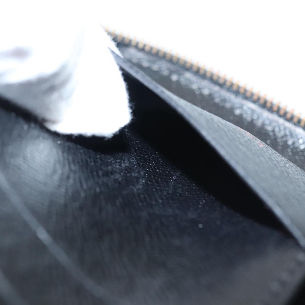 LOUIS VUITTON Epi Agenda Geode Travel Case Black M63872 LV Auth BD1333