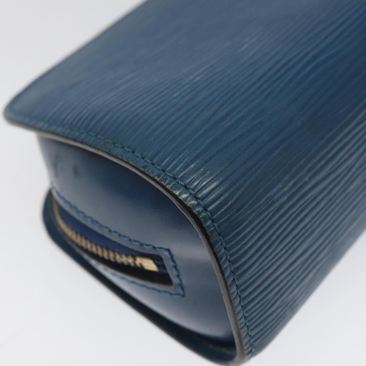 LOUIS VUITTON Epi Dauphine PM Pouch Blue M48445 LV Auth BD1335
