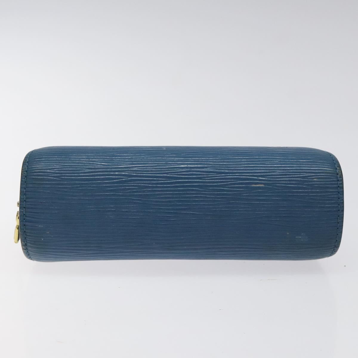 LOUIS VUITTON Epi Dauphine PM Pouch Blue M48445 LV Auth BD1335