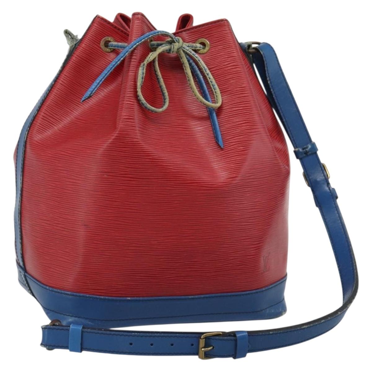 LOUIS VUITTON Epi Noe Shoulder Bag Bicolor Red Blue M44084 LV Auth BD1364