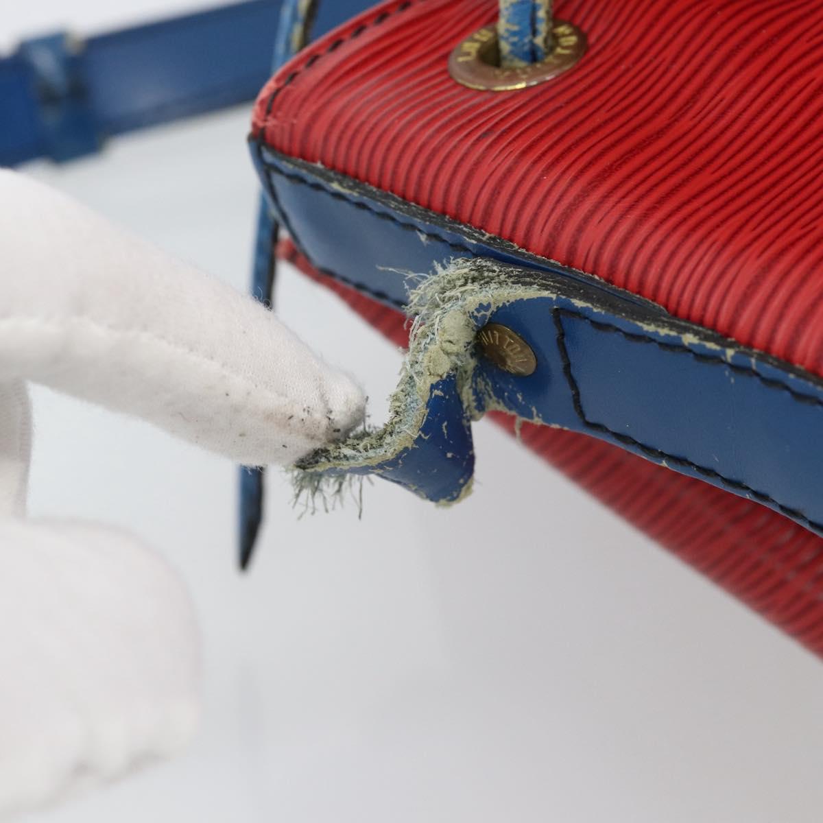 LOUIS VUITTON Epi Noe Shoulder Bag Bicolor Red Blue M44084 LV Auth BD1364
