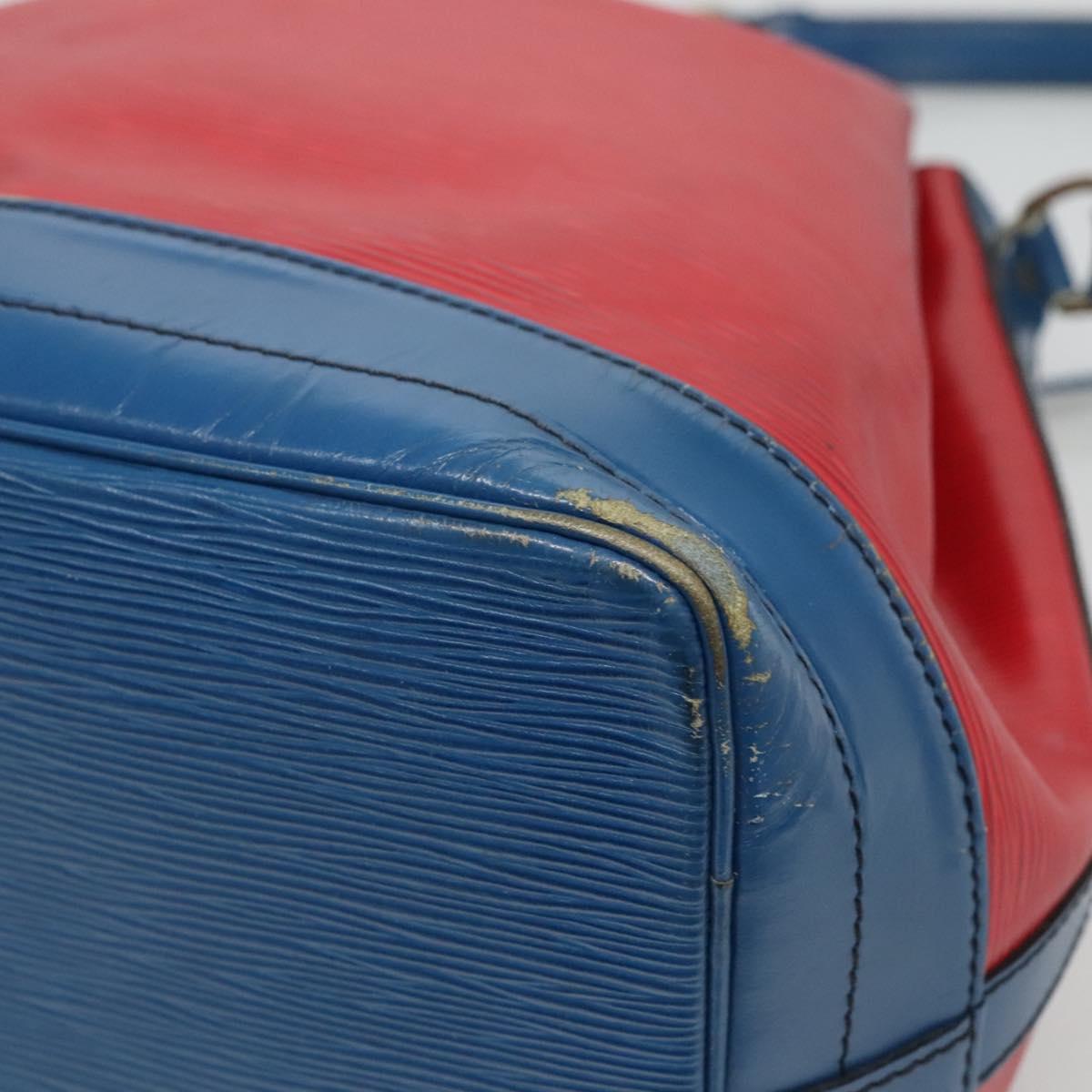 LOUIS VUITTON Epi Noe Shoulder Bag Bicolor Red Blue M44084 LV Auth BD1364