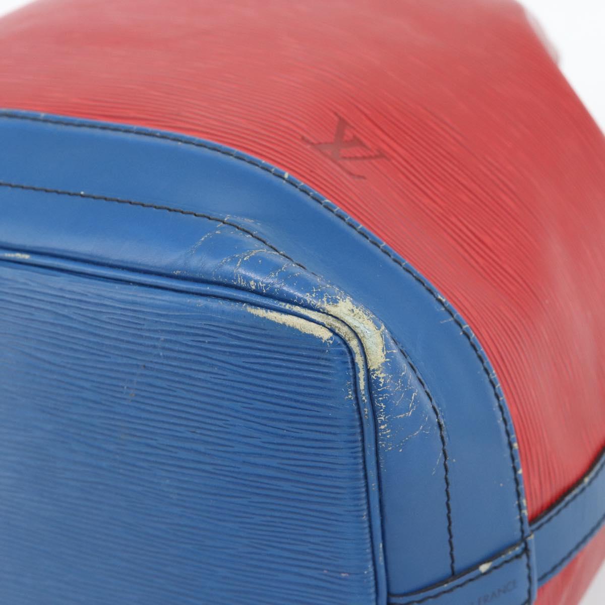 LOUIS VUITTON Epi Noe Shoulder Bag Bicolor Red Blue M44084 LV Auth BD1364