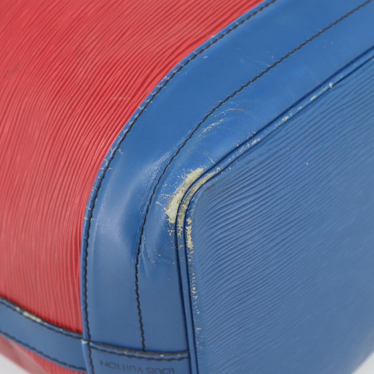 LOUIS VUITTON Epi Noe Shoulder Bag Bicolor Red Blue M44084 LV Auth BD1364