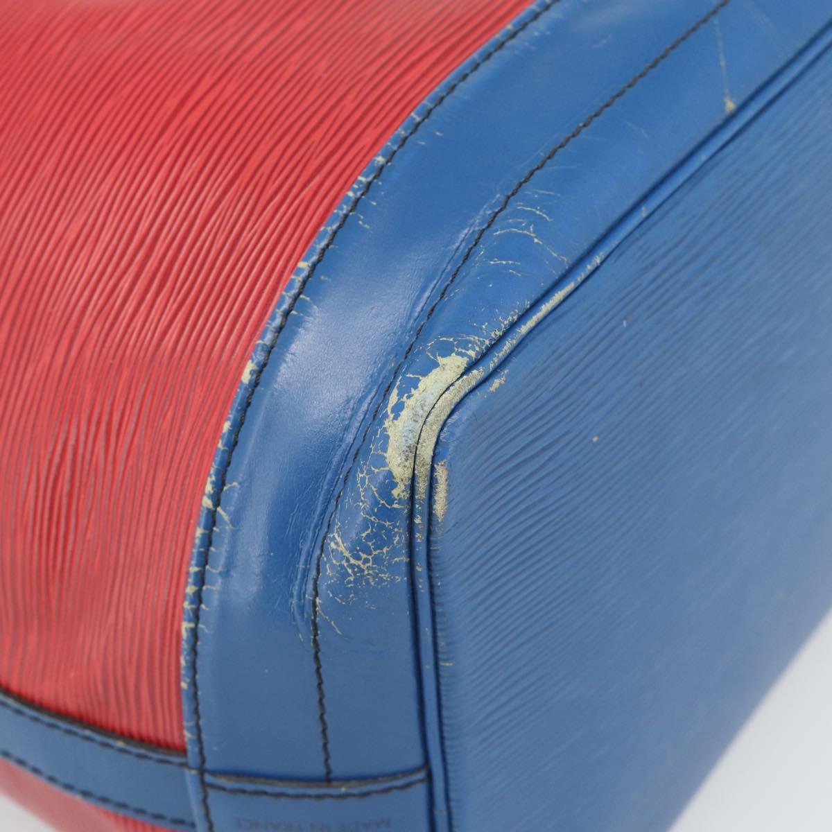 LOUIS VUITTON Epi Noe Shoulder Bag Bicolor Red Blue M44084 LV Auth BD1364