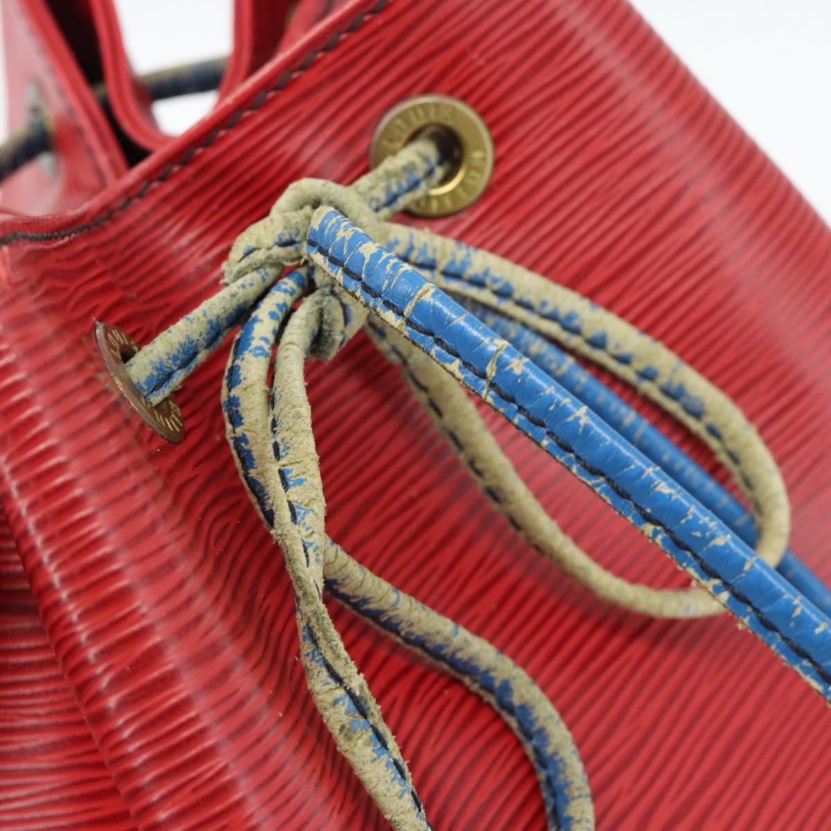 LOUIS VUITTON Epi Noe Shoulder Bag Bicolor Red Blue M44084 LV Auth BD1364