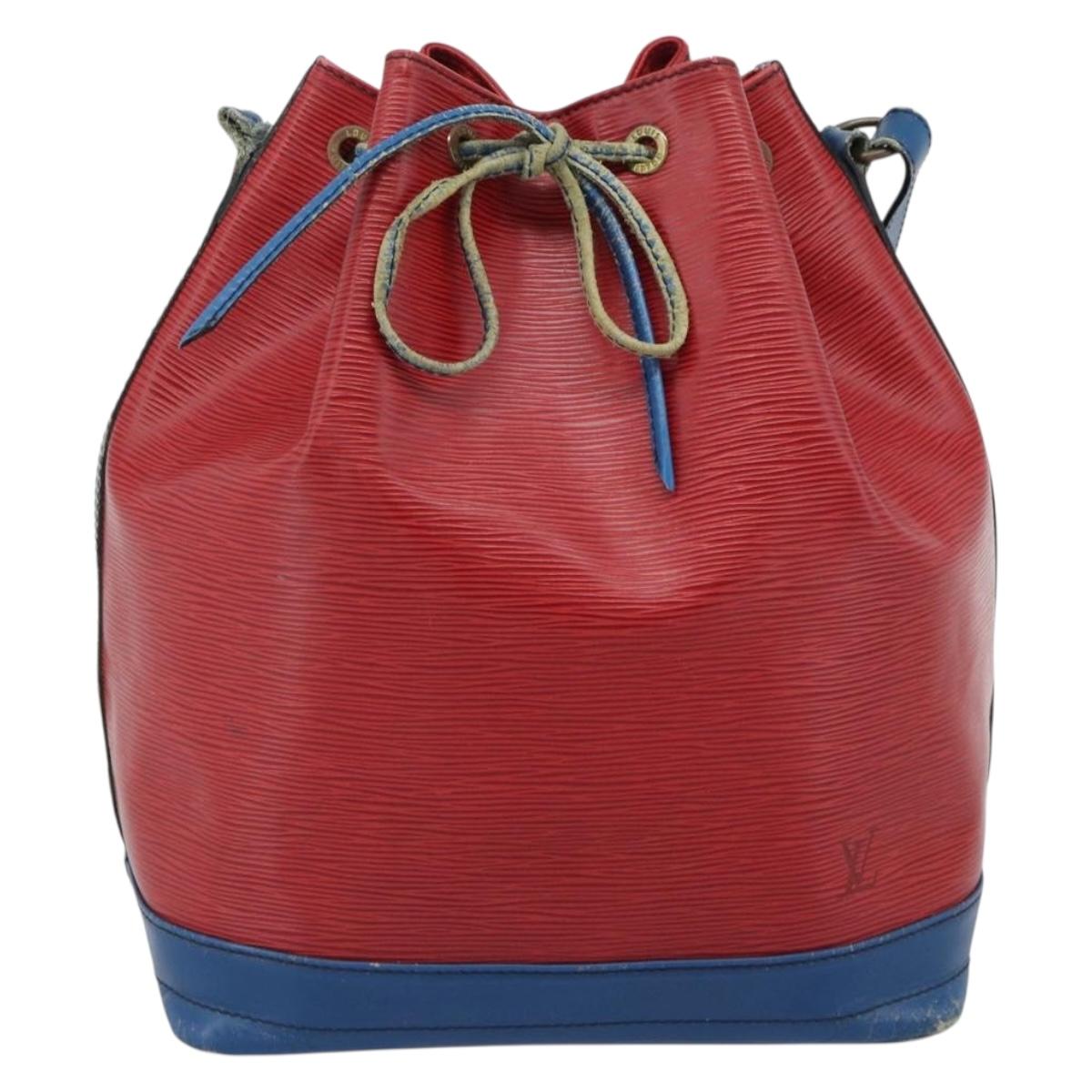 LOUIS VUITTON Epi Noe Shoulder Bag Bicolor Red Blue M44084 LV Auth BD1364