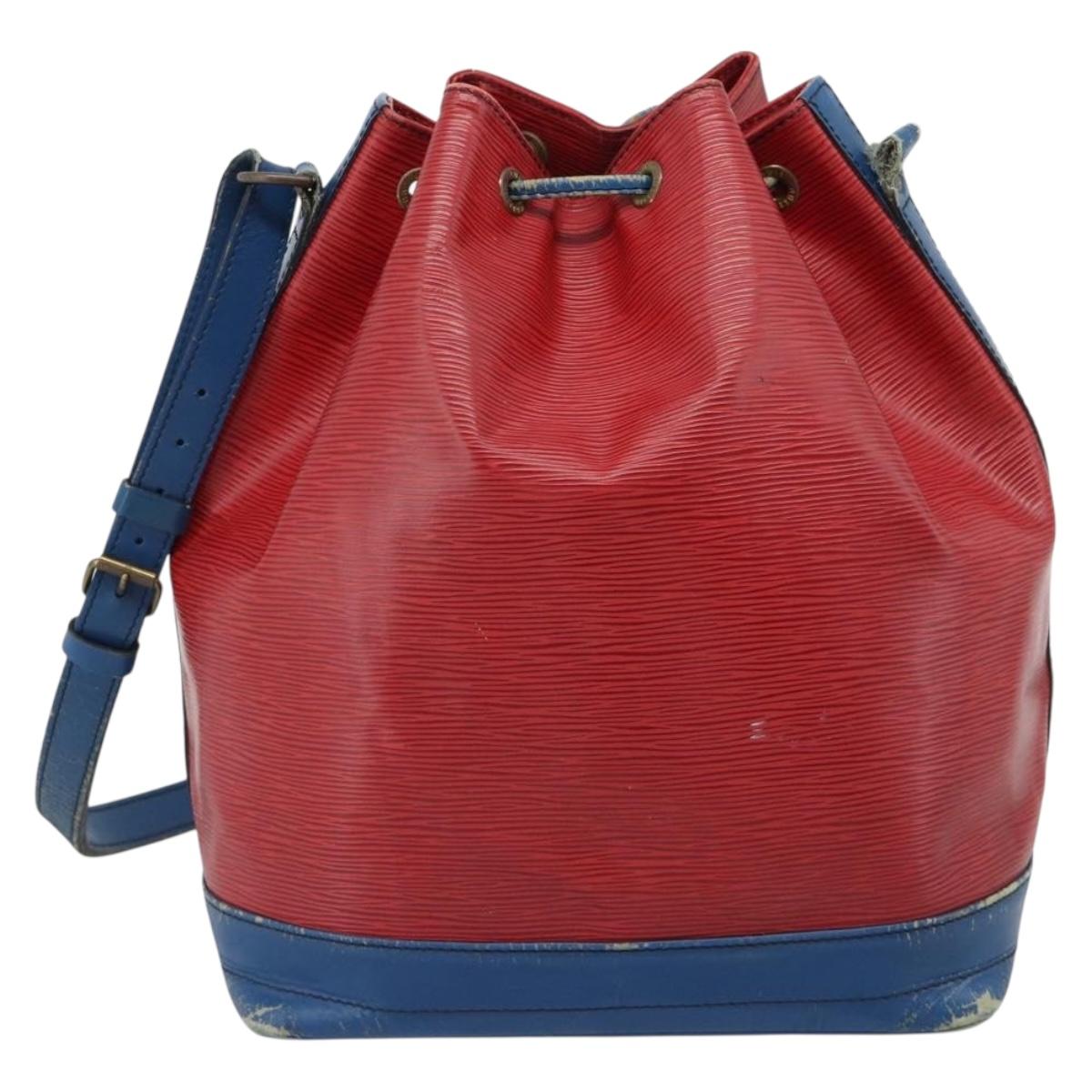 LOUIS VUITTON Epi Noe Shoulder Bag Bicolor Red Blue M44084 LV Auth BD1364