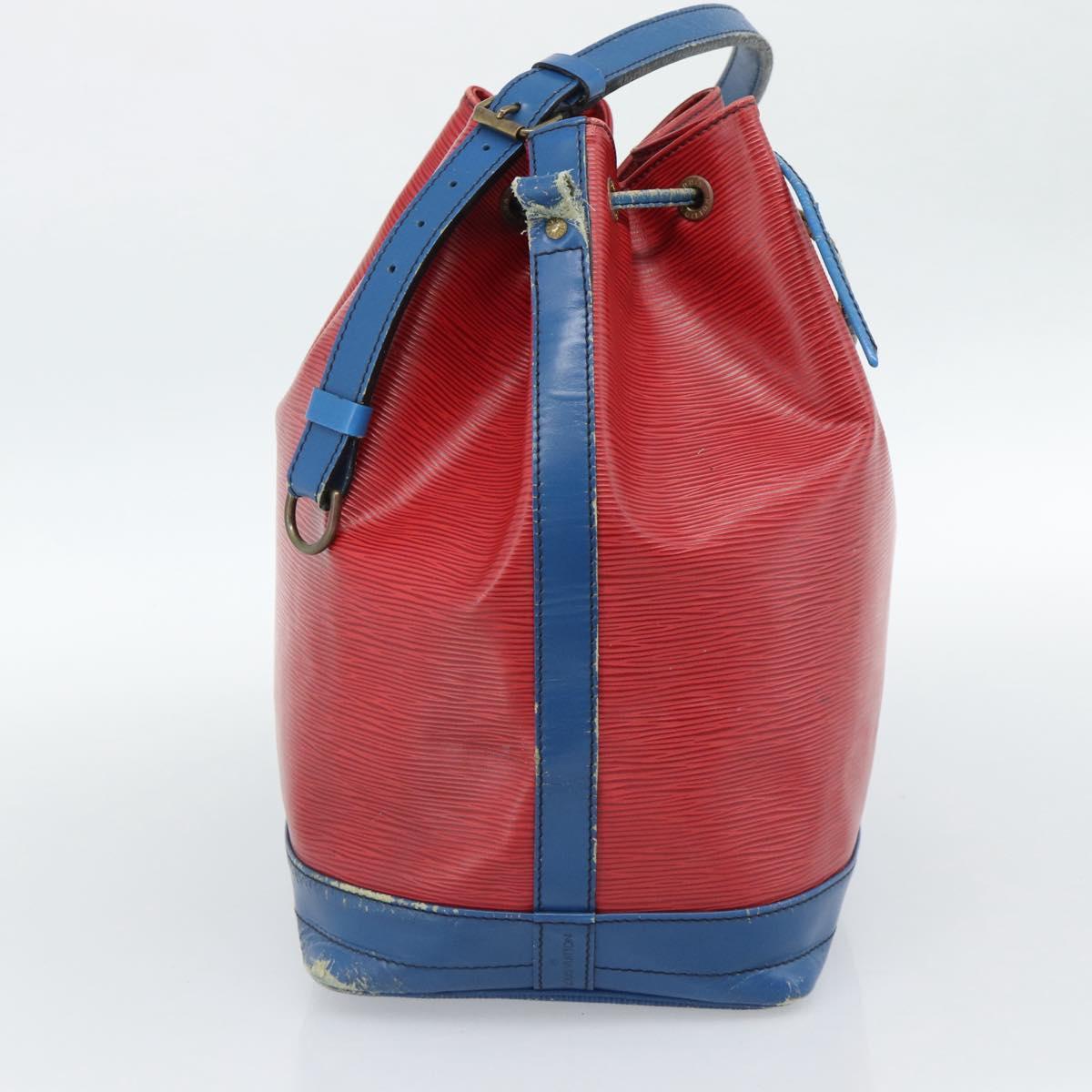 LOUIS VUITTON Epi Noe Shoulder Bag Bicolor Red Blue M44084 LV Auth BD1364
