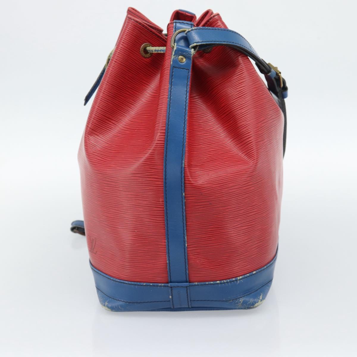 LOUIS VUITTON Epi Noe Shoulder Bag Bicolor Red Blue M44084 LV Auth BD1364