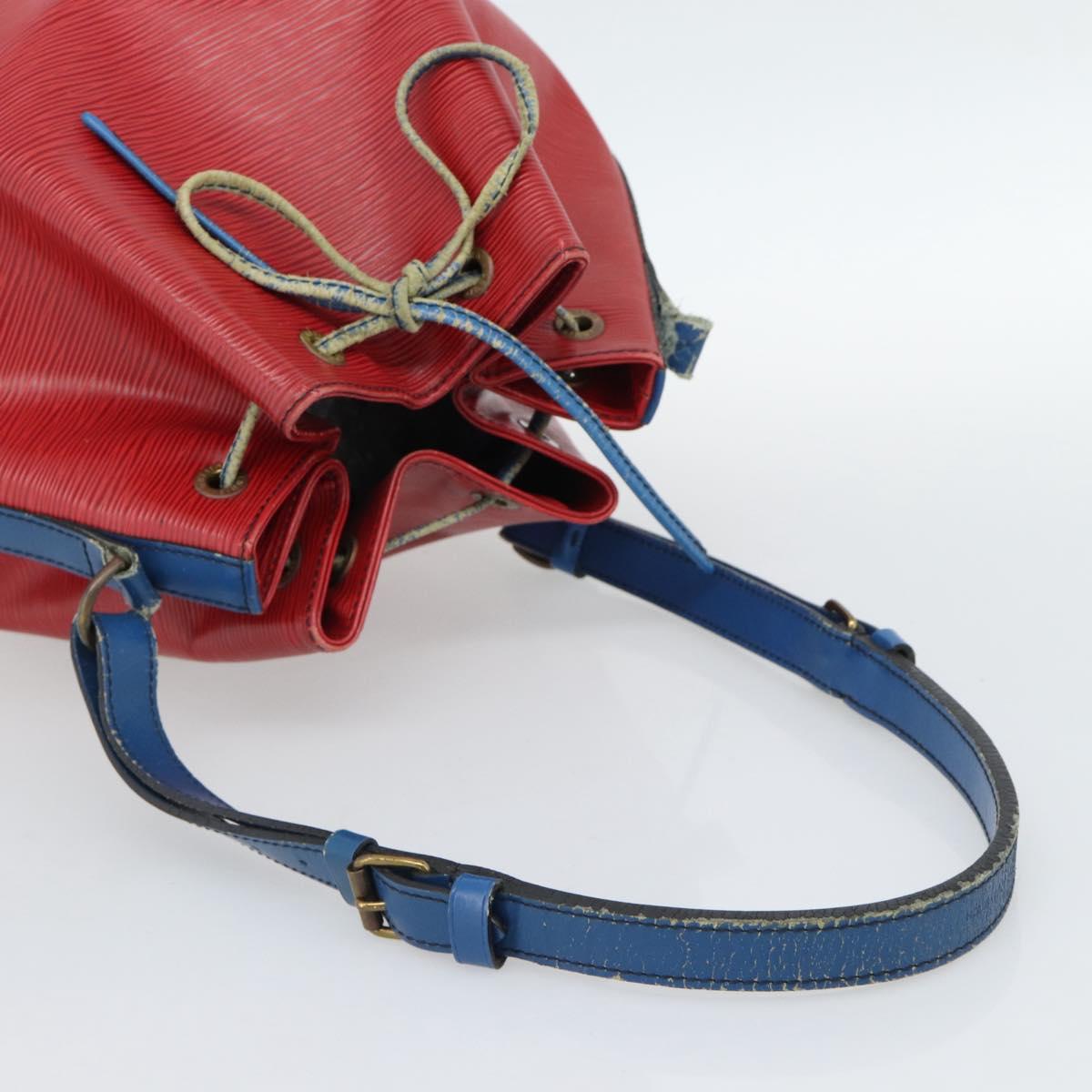 LOUIS VUITTON Epi Noe Shoulder Bag Bicolor Red Blue M44084 LV Auth BD1364