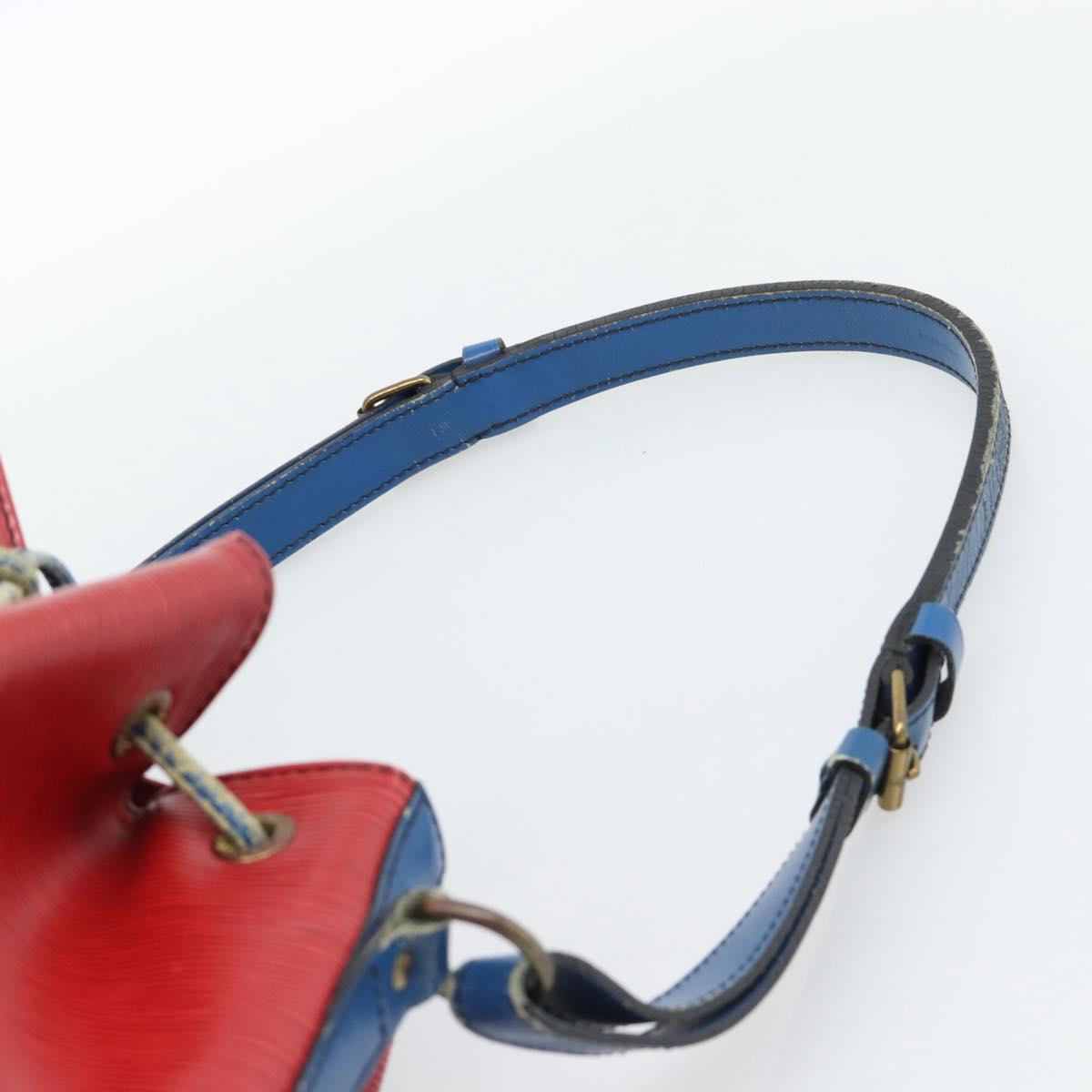 LOUIS VUITTON Epi Noe Shoulder Bag Bicolor Red Blue M44084 LV Auth BD1364