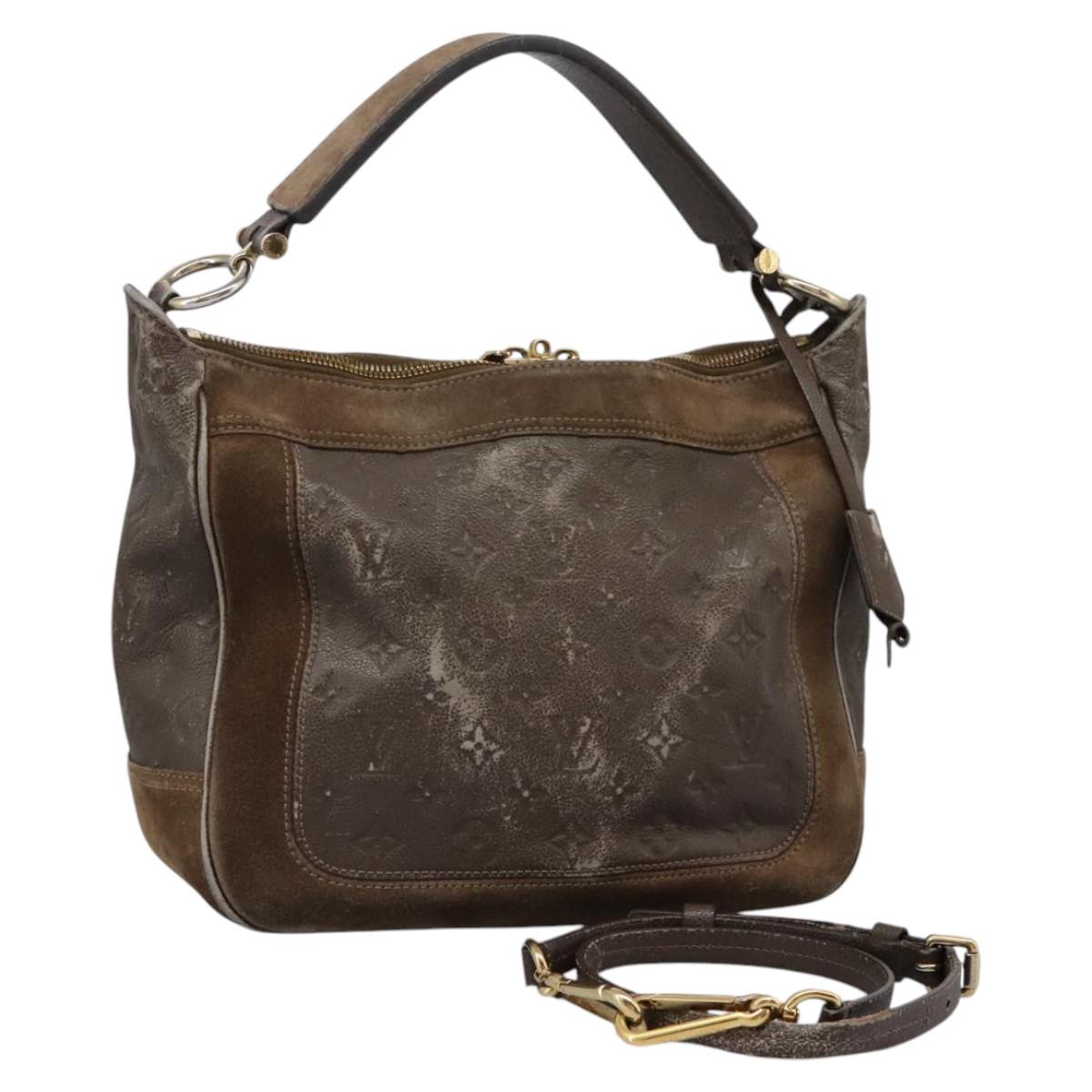 LOUIS VUITTON Monogram Empreinte Audacieuse PM Bag 2way Tail M94175 Auth BD1367