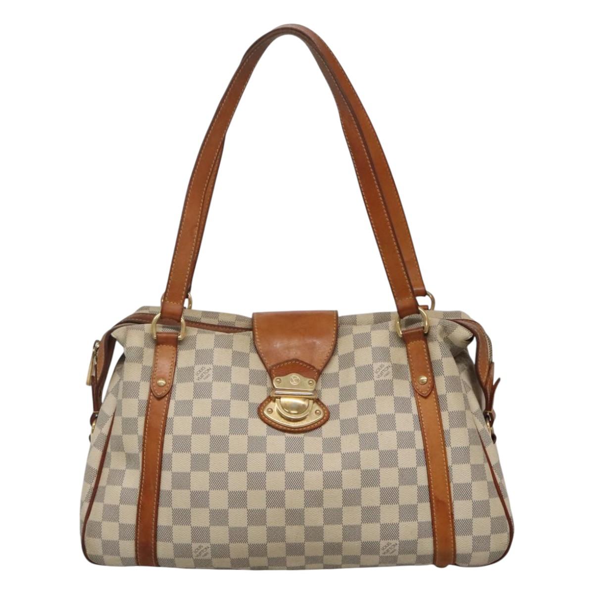 LOUIS VUITTON Damier Azur Stresa PM Tote Bag M51188 LV Auth BD1401