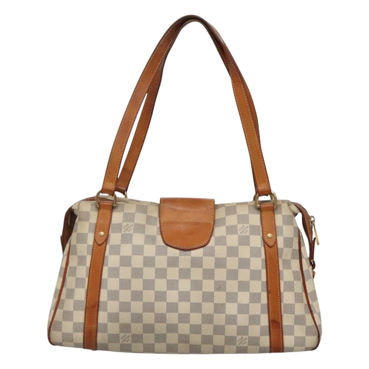 LOUIS VUITTON Damier Azur Stresa PM Tote Bag M51188 LV Auth BD1401