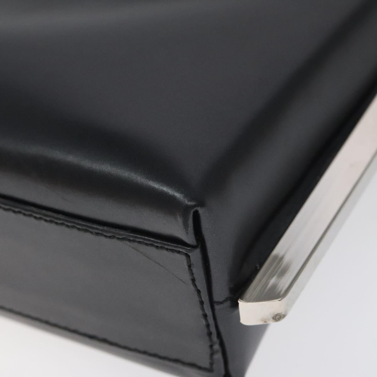 Salvatore Ferragamo Shoulder Bag Leather Black Auth BD1426