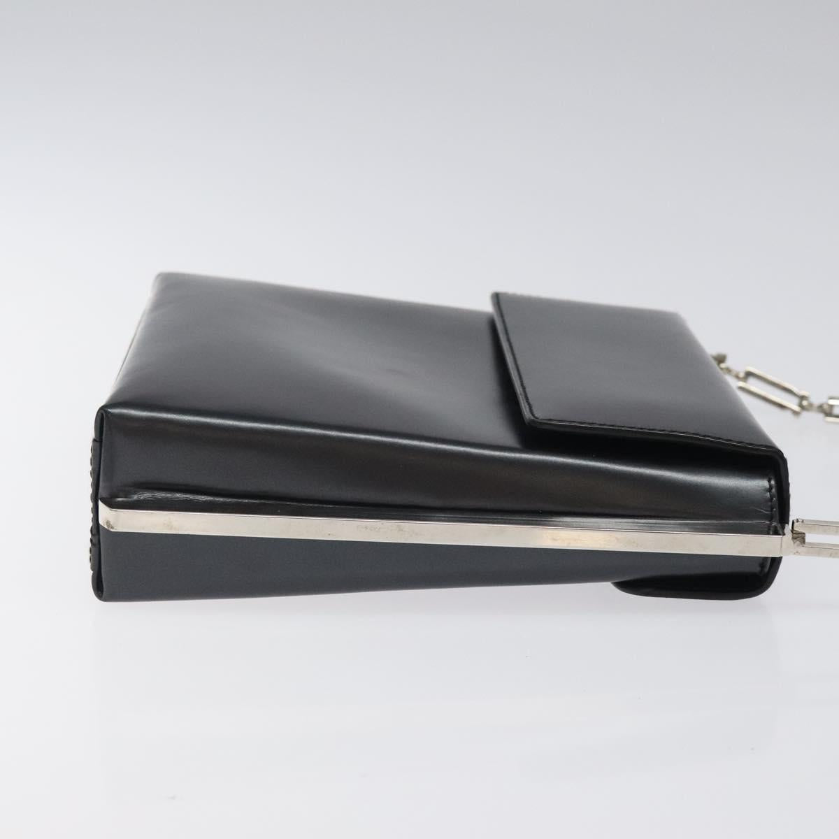 Salvatore Ferragamo Shoulder Bag Leather Black Auth BD1426