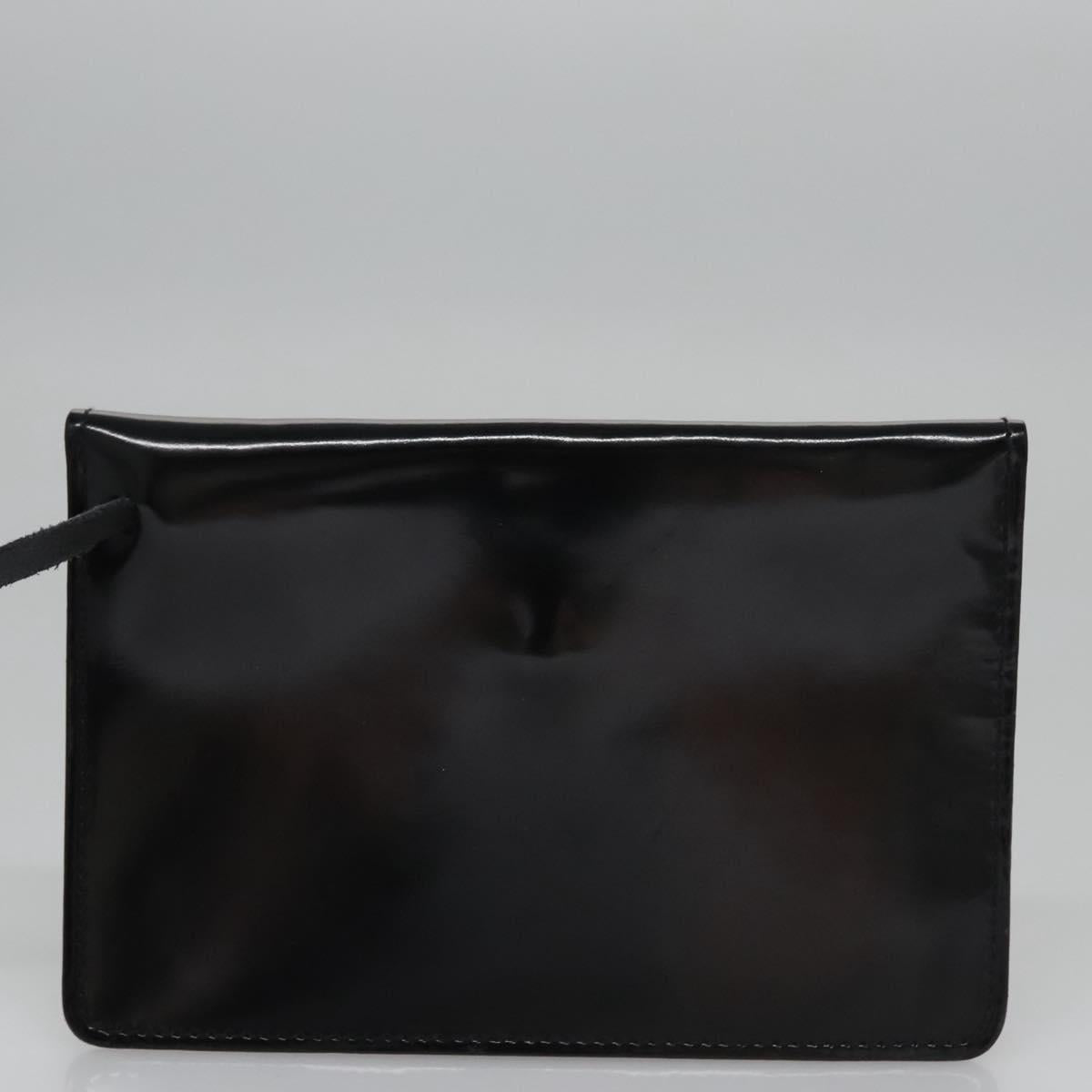 Salvatore Ferragamo Hand Bag Leather Black Auth BD145